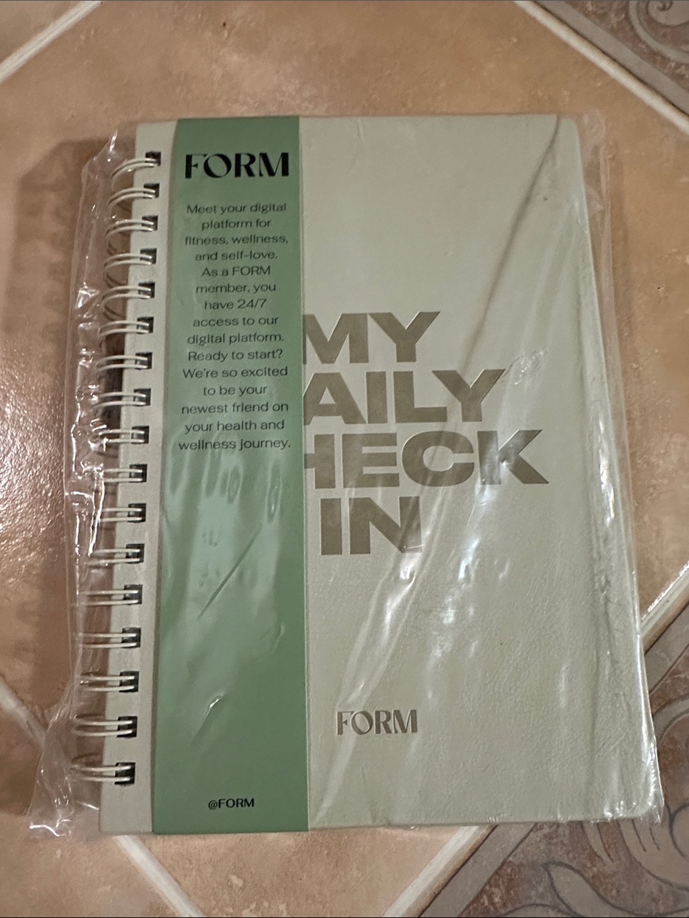 My Daily Check-In Spiral Journal in Light Sage
